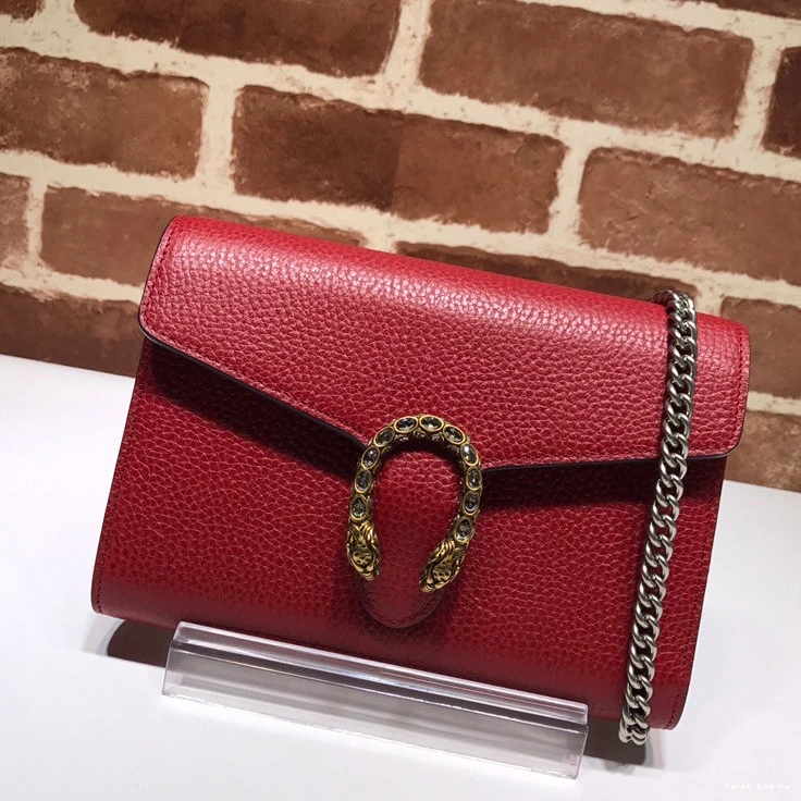 Firstbag ru chain mini Gucci leather bag Dionysus 0715